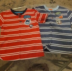 Garanimals Red and Blue Striped Kids Tees